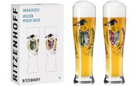 Ritzenhoff Bierglas Brauchzeit No. 3 und 4 Sonja Eikler 646 ml, 2 Stück