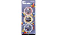 Creativ Company Modellier-Set Silk Clay 3 x 14 g Gelb; Rot; Blau