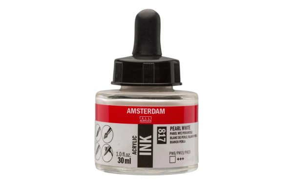 Amsterdam Acryltinte 817 Perlweiss, 30 ml
