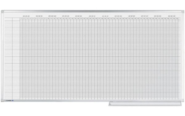 Legamaster Magnethaftendes Whiteboard Jahresplaner 100 x 150 cm