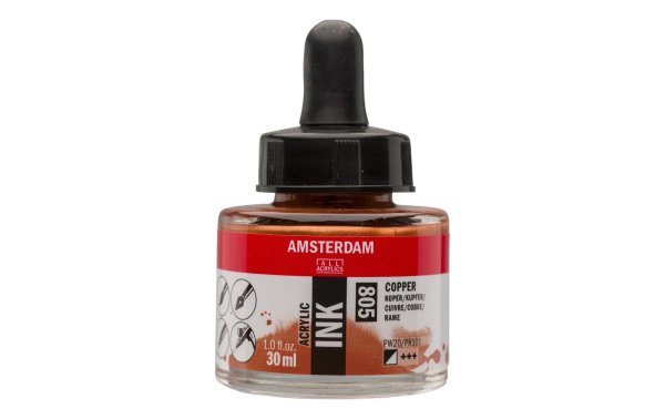 Amsterdam Acryltinte 805 Kupfer, 30 ml