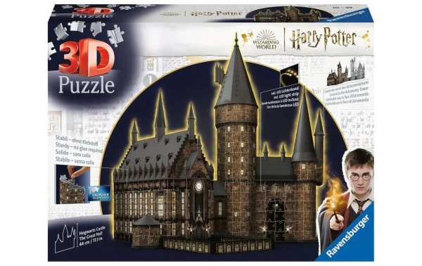 Ravensburger 3D Puzzle Hogwarts Schloss – Die Grosse Halle Night Edition