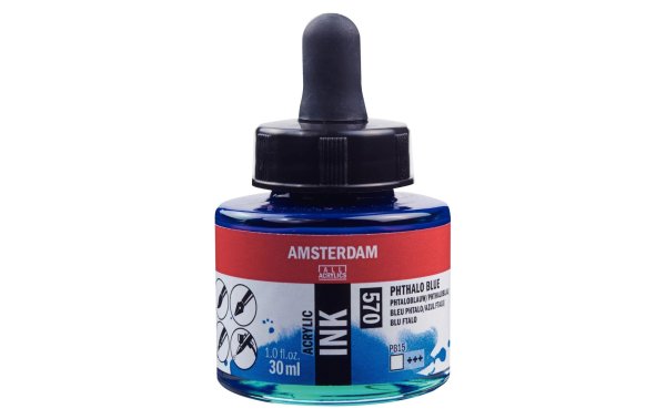 Amsterdam Acryltinte 570 Phtaloblau, 30 ml