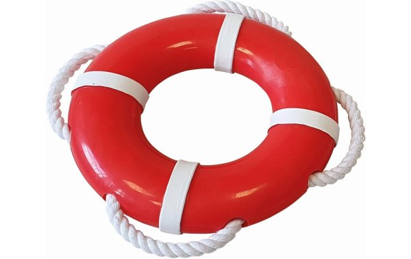 Nobby Schwimmspielzeug Rettungsring mit Seil, Ø 15 cm, Rot