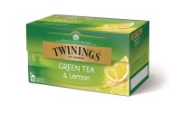 Twinings Teebeutel Green Tea & Lemon 25 Stück
