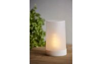 Star Trading LED-Kerze Pillar Flamme Ø 9 x 14.5 cm, Weiss