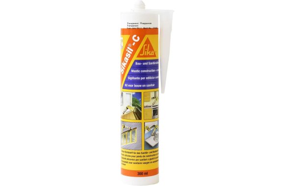 Sika Silikon Sikasil-C 300 ml, Transparent