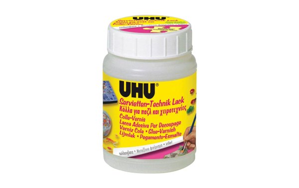 UHU Servietten-Lack & Kleber Glänzend, 150 ml