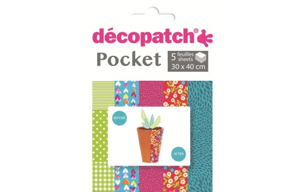 décopatch Decopatch-Papier Nr. 6, 5 Blatt