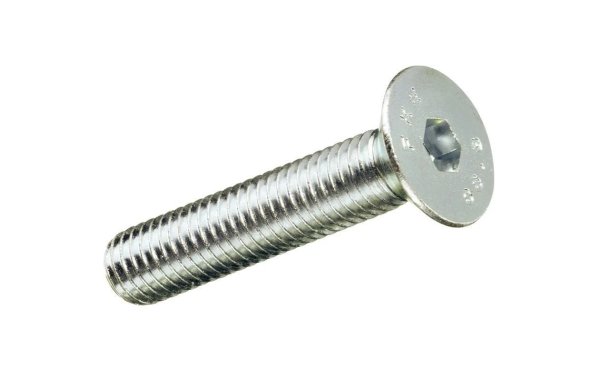 Krafter Metrische Schrauben Senkkopf 3 x 20 mm Stahl, 10 Stück