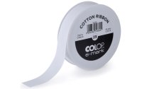 Colop Textilband e-mark 25 mm x 25 m, Weiss