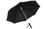 FTM Regenschirm mit LED Licht, Schwarz