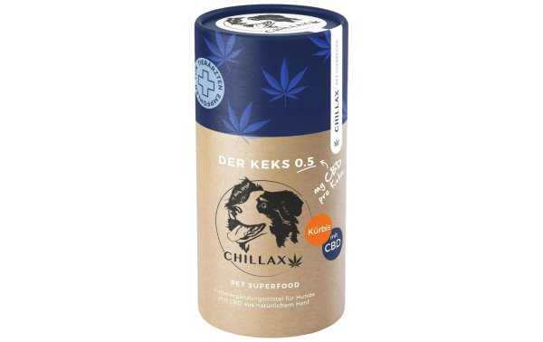 CHILLAX Hunde-Nahrungsergänzung CBD-Keks Kürbis - 0.5 mg