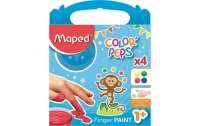maped Fingerfarbe Color Peps Blau/Gelb/Grün/Rot