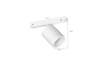 Philips Hue LED Schienenspot Perifo Erweiterung, 5.3 W, Weiss