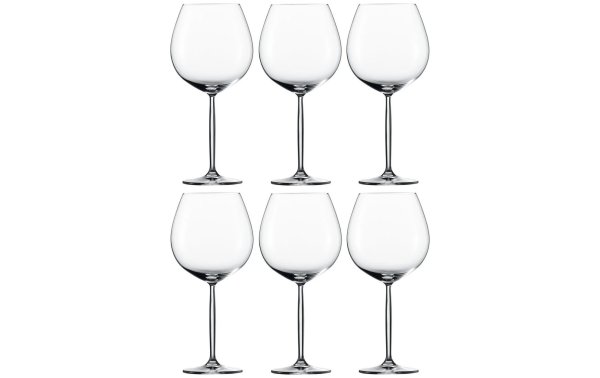 Schott Zwiesel Rotweinglas Diva, Burgunder 839 ml, 6 Stück, Transparent