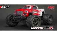 Arrma Monster Truck Granite 4x4 3S BLX Rot/Weiss 1:10, ARTR
