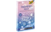 Folia Fensterbild Merry Christmas Vorlage und Kreidemarker