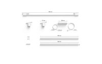 Philips Hue LED Schienenspot Perifo Basis-Set, Spots+Tube XL,Weiss