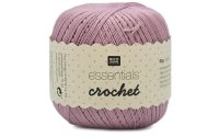 Rico Design Häkel- und Strickgarn Essentials Crochet 50 g, Rosa