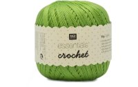 Rico Design Häkel- und Strickgarn Essentials Crochet 50 g, Hellgrün