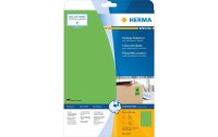 HERMA Universal-Etiketten A4 Ablösbar 210 x 297 mm Grün, 20 Blatt