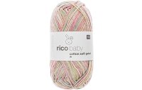 Rico Design Wolle Baby Cotton Soft Print 50 g, Petrol; Rosa
