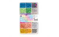 Glorex Perlen-Set Kunststoff, ca. 2400 Stk, Mehrfarbig