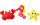 Nobby Schwimmspielzeug Floating Seepferdchen, 19 cm, Rot