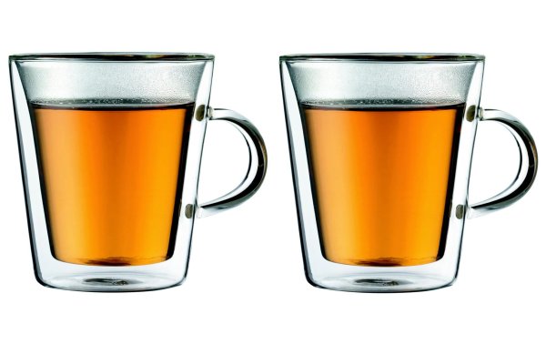 Bodum Thermotasse Canteen 200 ml, 2 Stück, Transparent