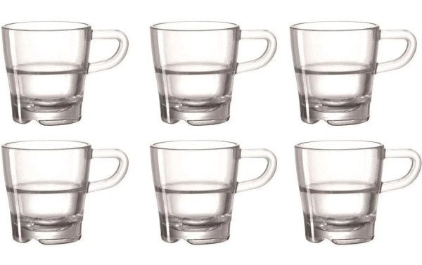 Leonardo Espressotasse Senso 70 ml, 6 Stück, Transparent