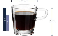 Leonardo Espressotasse Senso 70 ml, 6 Stück, Transparent