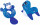 Nobby Schwimmspielzeug Floating Biber, 27 cm, Blau