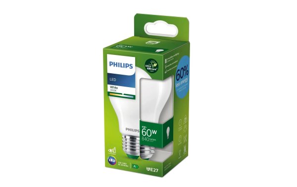Philips Lampe 4W (60W) E27, 3000 K