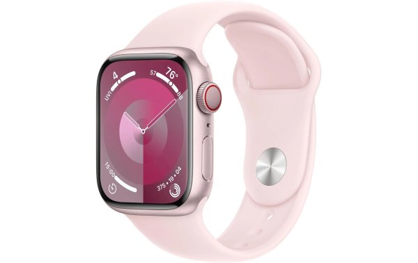 Apple Watch Series 9 41 mm LTE Alu Pink Sport Hellrosa M/L