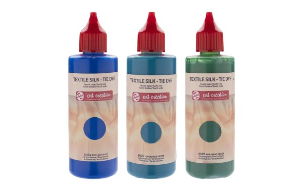 Talens Textilfarbe Set 3 x 85 ml, Blau