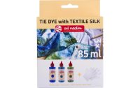 Talens Textilfarbe Set 3 x 85 ml, Blau