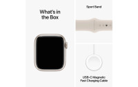 Apple Watch Series 9 41 mm LTE Alu Polarstern Sport S/M