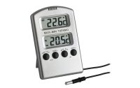 TFA Dostmann Thermometer Digital, Silber / Metallic