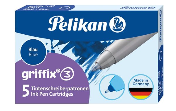 Pelikan Tintenpatrone Griffix Königsblau, 5 Stk.