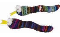 Nobby Katzen-Spielzeug Schlangen, 16 cm, 2er Set, Mehrfarbig