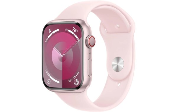 Apple Watch Series 9 45 mm LTE Alu Pink Sport Hellrosa S/M