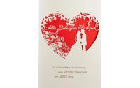 ABC Hochzeitskarte Rotes Herz