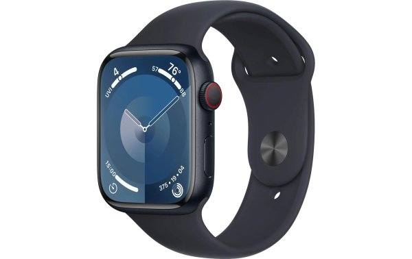 Apple Watch Series 9 45 mm LTE Alu Mitternacht Sport M/L
