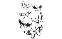 Creativ Company Schablone A4 Schmetterling, 1 Stück