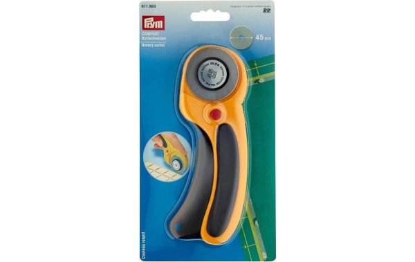 Prym Rollschneider Comfort Gelb, 45 mm