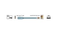 Delock Konsolenkabel USB-C - RJ45 RS-232, Cisco kompatibel, 1m