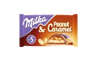 Milka Schokoladenriegel Peanut Caramel 5 x 37 g