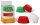Decora Muffin Backform 75 Stück, Rot, Weiss und Grün