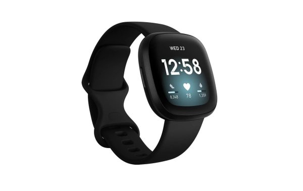 Fitbit GPS-Sportuhr Versa 3 Schwarz